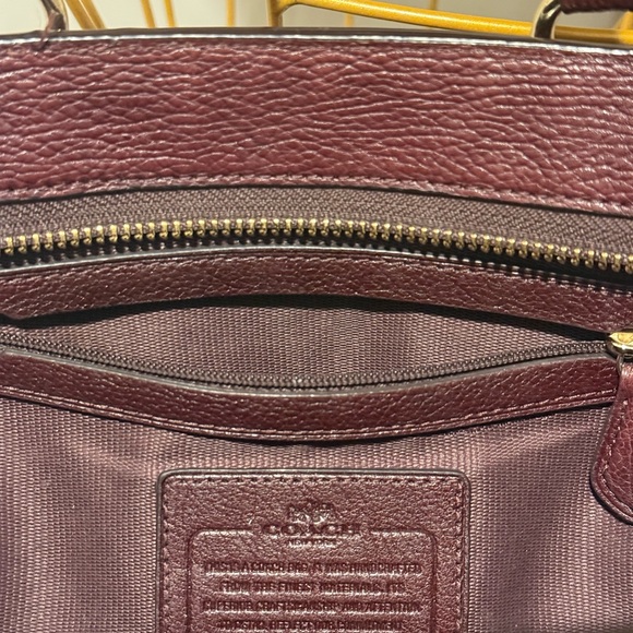 Coach Dark Red Fur Satchel - Picture 5 of 6